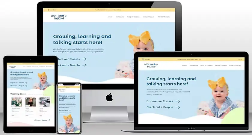 baby talk website tempalte